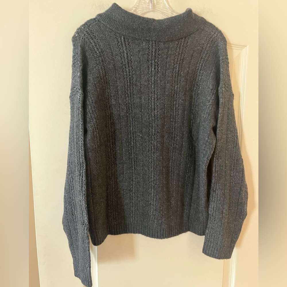 Joseph A. Medium Gray Button-Up Cardigan Women’s Size Large - Picture 15 of 16